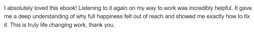 A reader review of Unapologetic Happiness